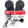 Palmaspareparts COPPIA TROMBE CLACSON FIAMM AM80SX 12V AUTO + RELE' + STAFFE TONI ALTI + BASSI 932822Z