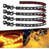 Keiurot Giallo Flessibile Impermeabile LED Striscia di Luce Dell'automobile Interno Striscia impermeabile sotto la Cassa per Moto 12V Auto Moto 5050-18SMD 32CM LED Auto Indoor