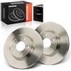 Frankberg Set di dischi freno incl. 2x Dischi Freno Anteriore Ventilato Diametro296mm Compatibile con Qashqai +2 I J10 NJ10 Qashqai II SUV J11 J11 Replace# 40206JD00A,40206JG00A