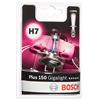 Bosch Lampadina Alogena H7 Plus 150 Gigalight, 12 V 55 W, con il 150% di Luce in più - Attacco PX26d - Confezione da 1 Lampadina