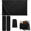 Generico Tenda Doccia per Portellone Posteriore del Camper - Grande telo impermeabile con corda magnetica,Tende Privacy per Furgone | Camion, Escursionismo, Casa, Backpacking, Viaggio, Campeggio, Montagna, V