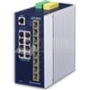 PLANET IP30 Industrial L3 8 porte gestite Gigabit Ethernet (10/100/1000) blu