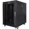 Lanberg FF01-6815-12BL Armadio rack 15U Freestanding Nero