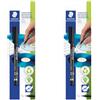 Lumocolor Staedtler permanent CD/DVD, penna nera per scrivere su CD/DVD, larghezza tratto circa 0.4 mm, 310-9CDBKD (Confezione da 2)