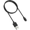 Generic Cavo di ricarica per smart watch - Cavo di alimentazione USB magnetico, 1 pezzo da 59,9 cm per dispositivi indossabili, punta di aspirazione polarizzata con perno in rame, ingranaggio elettronico