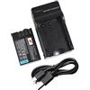 DSTE DE DSTE batteria agli ioni di litio e caricabatterie micro USB compatibile con Pentax D-Li109 K-R K-30 K-50 K-500 K-2 K-S2 K-S1