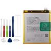 Vvsialeek BLP741 Batteria di ricambio compatibile con O-ppo Realme X2 XT con toolkit