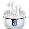 Renimer Cuffie Bluetooth, Auricolari Bluetooth Stereo HiFi, 2026 Cuffie Wireless In Ear con 4 ENC HD, Cuffiette Sport Touch Control, Cuffie Senza Fili con 40H Display LED, Earbuds per Android/iOS Rosa