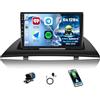 CAMECHO 6+128G 8 Core Android 15 Autoradio per BMW X3 E83 2004-2010, 9 Pollici Radio con Bluetooth GPS WIFI Wireless Carplay Android Auto FM/RDS 32EQ DSP Mirror Link +Telecamera Posteriore Canbus