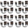 Xnuiasqe Trasmettitore Video Balun Passivo HD 1080P AHD/HD-CVI/TVI/CVBS 16 Coppie (UTP Fino A 350M-600M)