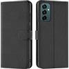 Verco custodia per Samsung Galaxy M23 5G, Case per Samsung M23 5G Cover PU Pelle Portafoglio Protettiva, Nero