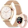 niolina Smart Watch da donna, 1,25 pollici, HD Fitness Tracker (rispondere/effettuare chiamate), smartwatch impermeabile IP68 con frequenza cardiaca SpO2, monitoraggio dello stress del sonno, oltre 120