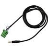 EfforPrac Cavo AUX in ingresso maschio da 3,5 mm, adattatore per presa a 6 pin, per radio CD per honda 2002-2006, cavo di prolunga nero, lunghezza 150 cm