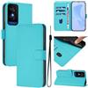 Generico Custodia Compatibile con TCL 50 5G / TCL T613K-2ALCA112 / 50 XE NxtPaper 5G COVER stand flip LIBRO gel silicone CASE matte PORTAFOGLIO Protezione schermo magnetica eco pelle vano card (azzurro)
