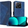 YIRRANZD Custodia per Xiaomi 13T / 13T PRO, Cover a Libro in Pelle PU con Slot Cart e Silicone TPU Bumper, Flip Caso Portafoglio Cover per Xiaomi 13T / 13T PRO (Blu)