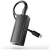 REVODATA Adattatore PoE 2.5G a USB-C, Alimentazione in Uscita Type-C ed Ethernet 2 in 1, Ricarica Massima 20V 45W e Velocità 2.5Gbps per Phone/Tablet/Laptop, Conforme a IEEE802.3af/at (2.5GPD2CBT-20V)