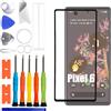 ERYNK Set di ricambio per Google Pixel 6 GB7N6, G9S9B16, G9S9B, GR1YH display in vetro frontale [con adesivo OCA] [No LCD Screen] [6,4 pollici] con set di attrezzi