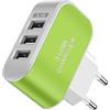 Générique Caricabatterie USB a porte multiple | Presa caricatore USB 3 luminosa | Porte Multiple Intelligenti, Adattatore per Presa a Parete | per Smartphone e Apparecchi Domestici