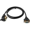 System-S D Sub15 Cavo 100cm HD VGA 15 Pin maschio a femmina DB15 Angolo Right Angled Adattatore