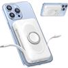 WASTDE Powerbank per Magsafe 20000mAh 22.5W magnetico power bank,4-in-1 ricarica rapida con cavi Type-C/IOS, wireless power bank con supporto ad anello per iPhone 16/15/14/13/12/Mini/Pro/Pro Max/Plus