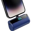 Feob Mini Power Bank 5200mAh per iPhone, Ultra Compatto Powerbank 20W PD Ricarica Rapida Caricatore Portatile Batteria Esterna con Display LED Compatibile con iPhone 14/14 Pro Max/13/12/11/XR ecc (Blu)
