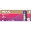 ITSON, AA batterie alcaline, confezione da 10, per orologi, torce, telecomandi, confezione senza plastica, LR6IPO/10CB