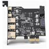 VELATEMOR PCIE A USB 3.2 Gen 1 Scheda, 5 Gbps 3 Tipo USB A 2 Tipo USB C 5 Porta PCI Express Expansion Scheda, Modulo di Alimentazione Adattatore Hub per Linux per OS X