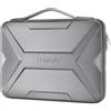 MOSISO 13-14 Pollici Custodia Rigida Laptop,13,3 Pollici Custodie Impermeabile Antiurto Borsa Computer Compatibile con MacBook HP Dell,Geometrico Artistico EVA Carry Caso con Maniglia, Grigio