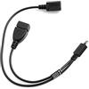 System-S Cavo Host OTG 3 in 1 Micro USB (Maschio) a Micro USB (Female) USB A (Female) Cavo Dati 30 cm