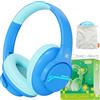 Steellumen Cuffie Bluetooth Bambina, Cuffie Antirumore Bambini Senza Fili e Cablata con ANC, 60h Autonomia, Limite di Volume 75/85/94dBA, Pieghevole Regolabile per Scuola, Viaggio