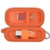 casmilee Custodia con chiavetta USB compatibile con SanDisk/per Samsung/per PNY Flash Drive, Memory Stick Thumb Drive, 16/32/128 GB, accessorio elettronico (arancione)