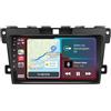HUANQIN Touchscreen Auto Radio per Mazda CX7 CX-7 CX 7 2009-2012 Car Radio Bluetooth/Wifi Car Stereo, Controllo Del Volante, Fm Controller Volante Bluetooth, 4 Nucleo 1G+16G