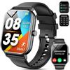 Haulvean Smart Watch per uomo e donna, rispondere/effettuare chiamate, smartwatch HD da 1,85 pollici con contapassi, frequenza cardiaca 24/7, monitoraggio del sonno SpO2, oltre 100 orologi sportivi per fitness