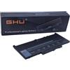 GHU J60J5 7.6V 55WH Batteria di ricambio per computer portatile Dell Latitude E7270 E7470 Series R1V85 451-BBSX 451-BBSY 451-BBSU MC34Y 242WD
