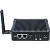 ANDAQI Fanless Mini PC, Industrial Computer, Windows 11 or Linux Ubuntu, N3700 J3710, BX08, COM, 2 x LAN, DP, 2 x HDMI, SIM Slot, Vesa Mount, WOL, PXE, WDT Supported, 8G RAM, 256G SSD