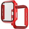 AL AJAL - Custodia protettiva per Apple Watch Series 6 / SE/Serie 5 / Serie 4, 40 mm, per iWatch (42 mm per Serie 3, rosso)