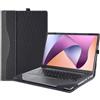 xisiciao Custodia per laptop 2023 per Lenovo IdeaPad Flex 5 14ALC7 14IAU7 14IRU8 14ABR8 14ABR8 custodia protettiva 2 in 1 in pelle PU con portapenne e foro per la dissipazione del calore (grigio scuro)