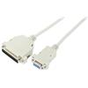 MicroConnect BluePARTSTORE - Cavo Serie Null Modem da DB9F a DB25M, 3 m