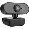 Dpofirs Webcam HD 1920x1080 ad Alta risoluzione con Microfono Integrato, Webcam Portatile USB 2.0 Senza Guida per Computer e Laptop, Webcam Rotante a 360º per Streaming Live(Nero)
