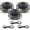 Gokelomg Modulo fotocamera 3 pezzi 100 gradi OV9732, 2 m, 1280 x 720, 30 Fps, per fai da te Autodarts.Io, unità USB gratuita
