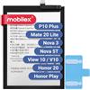 MOBILEX® Batteria HB386589ECW per Huawei P10 Plus/Mate 20 Lite/Nova 3 / Nova 5T / Honor View 10 / Honor 20 / Honor Play | 3750mAh - OEM | Ricambio Interno con Adesivo | Capacità Originale