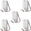 My Brand Maxxistore - Saft 5 Batterie Al Litio Pi03kb Compatibile Teknox - 3,6v 5,2Ah - 2x LS14500-2x ER14505 - Connettore Molex 5264-02
