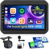 Inefala 4+64G Autoradio per Suzuki Ignis 2016-2020 Android 15 con Wireless CarPlay Android Auto, 9'' Schermo per Auto Soporta Bluetooth WIFI GPS FM/RDS 32EQ SWC AHD Telecamera Posteriore