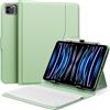 MoKo Custodia Tablet Universale con QWERT Tastiera per Tablet da 9, 9.7, 10.1, 10.2, 10.4, 10.5, 10.9, 11, con Tastiera Bluetooth Wireless Rimovibile Portapenne per iPad, Fire, Pixel, Verde