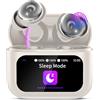 VEKJ Cuffie, Cuffie per Dormire con Touch Screen, 48 Ore Auricolari Bluetooth, Nube bianche