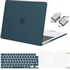 MOSISO Custodia Compatibile con MacBook Air 13 Cover M5 M4 M3 M2 2026-2022 A3449 A3240 A3113 A2681,Case per MacBook Air 13,6'' display Liquid Retina&Copritastiera&Pellicola&Tipo C, Verde Acqua