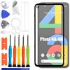 ERYNK Set di riparazione in vetro frontale per Google Pixel 4A 4G, con adesivo OCA, senza schermo LCD, 5,81 pollici, con set di attrezzi