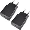 Kayshow Caricatore USB C da Muro, 2-Pack Caricabatterie Alimentatore Presa USB di Tipo C Porte, Spina Compatibile con iPhone XS Max XR X 8 7 6 5S Plus, Samsung S10 S9 S8 A54 A53 A51 A34 A33 A14, Xiaomi