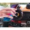 SHIFENG Supporto per telefono di ricarica wireless per auto compatibile con Smart 453 Fortwo Forfour 2015-2021 360 regolabile Ruota Accessori di montaggio