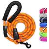 petlux Guinzaglio per Cani, Nylon Elastico e Riflettente Resistente 1,5mt Impugnatura Imbottita Antiscivolo Addestramento per Cani (Arancione)